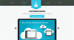 Desktop Screenshot of customerkeeperapp.com